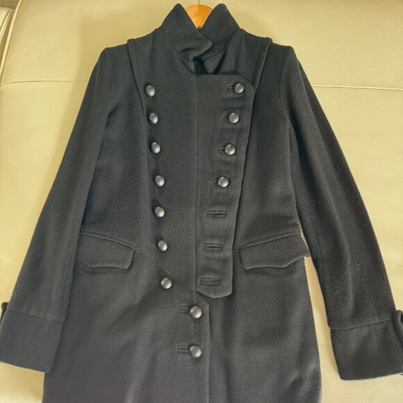 Brand New, never worn, Lerario Beatriz Black Wool Coat!!!! - Picture 1 of 16